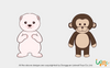 毛绒熊/猴子玩具 可爱的毛绒动物玩具 OEM