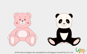 填充熊猫儿童玩具/定制动物毛绒玩具